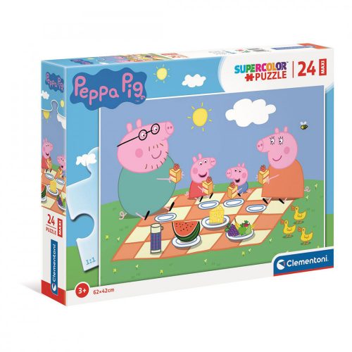 Puzzle, Peppa malac, 24 darabos Maxi, Clementoni