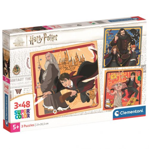 Clementoni Super color, Harry potter puzzle, 3 x 48 db-os