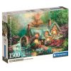 Clementoni, Erdei Faház puzzle, poszterrel 1500 db-os