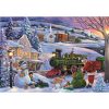 Clementoni Classic Christmas Collection, Karácsonyi vonat puzzle, poszterrel 500 db-os