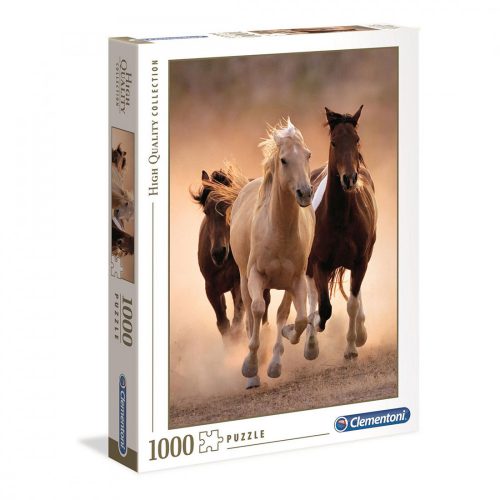 Clementoni Puzzle, Vágtázó lovak, 1000 db