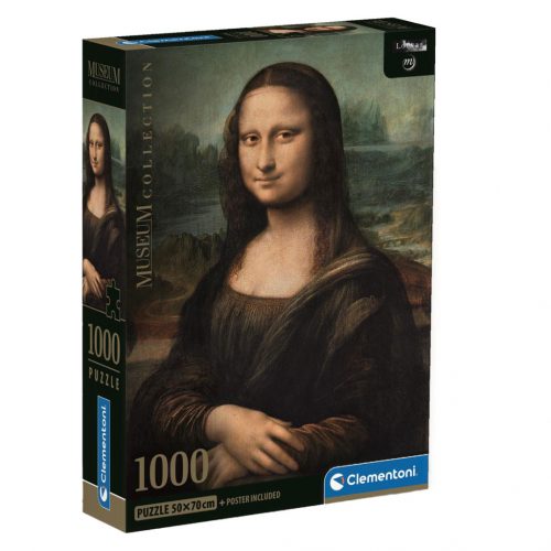 Clementoni Museum Collection, Mona Lisa puzzle, poszterrel 1000 db-os