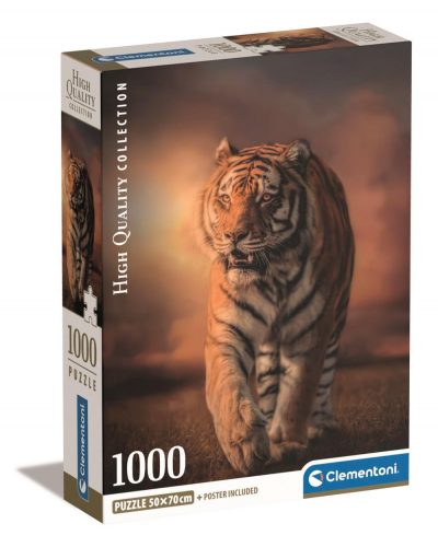 Clementoni, Tigris puzzle poszterrel, 1000 db