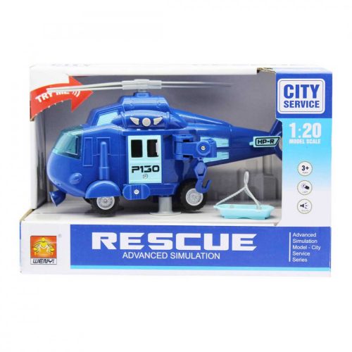 City Service Rescue sürgősségi helikopter kék