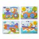 Melissa & Doug Bébi és Tipegő Fajátékok, Óriás Puzzle, Járművek