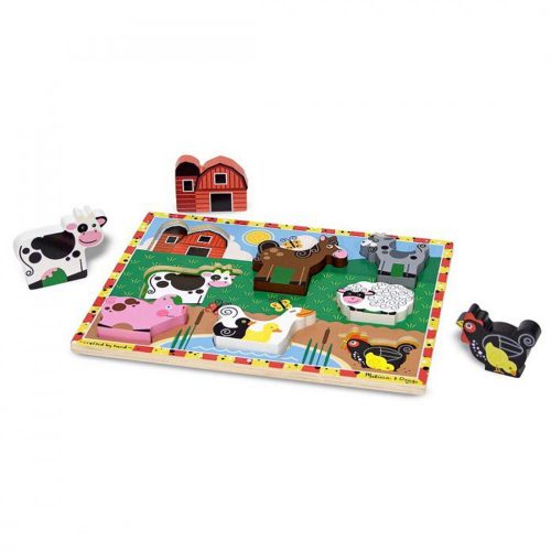 Melissa & Doug Könnyen Megfogható Farm Puzzle