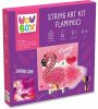 Wow Box: Led fény fonalkép készítő kreatív szett, flamingó