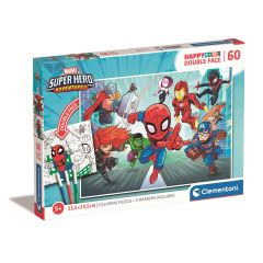 Clementoni puzzle, Marvel hősök, színezős, 60 db