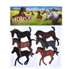 Horse állat figura készlet, lovak