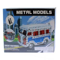 Metal models fém építőkészlet buszos